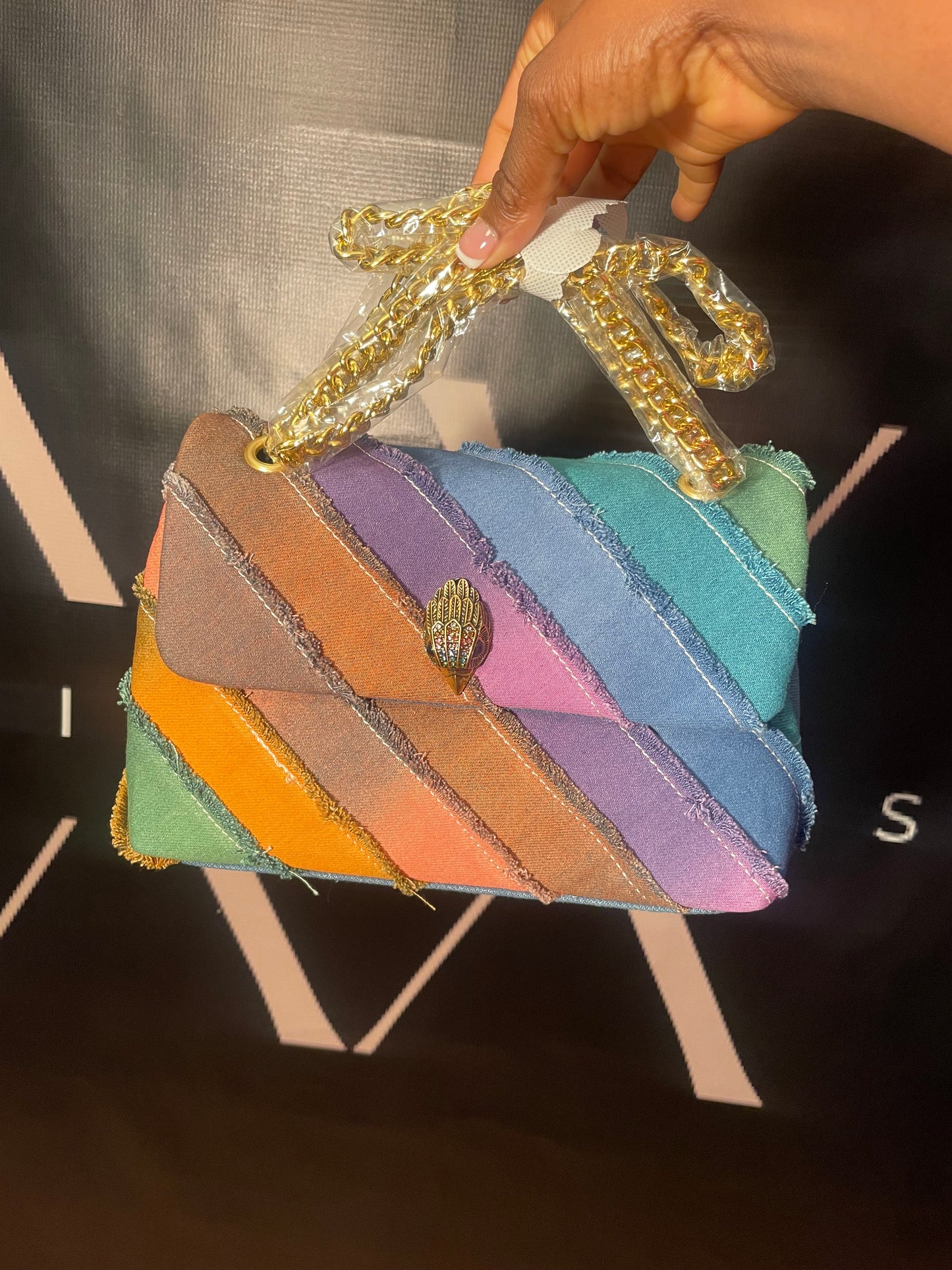 Unique Demin Rainbow Bag