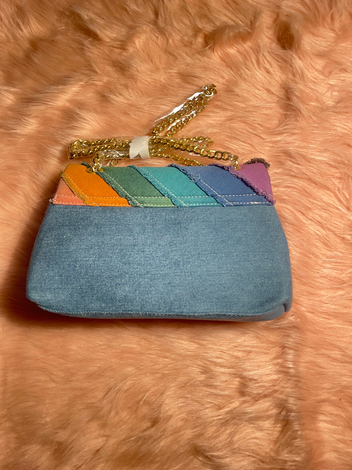 Unique Demin Rainbow Bag