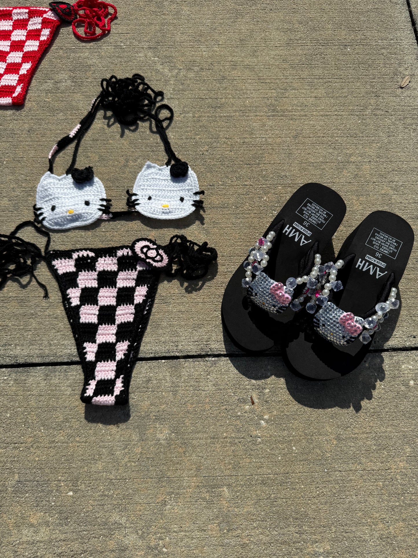 Hello Kitty Crochet Swimsuit